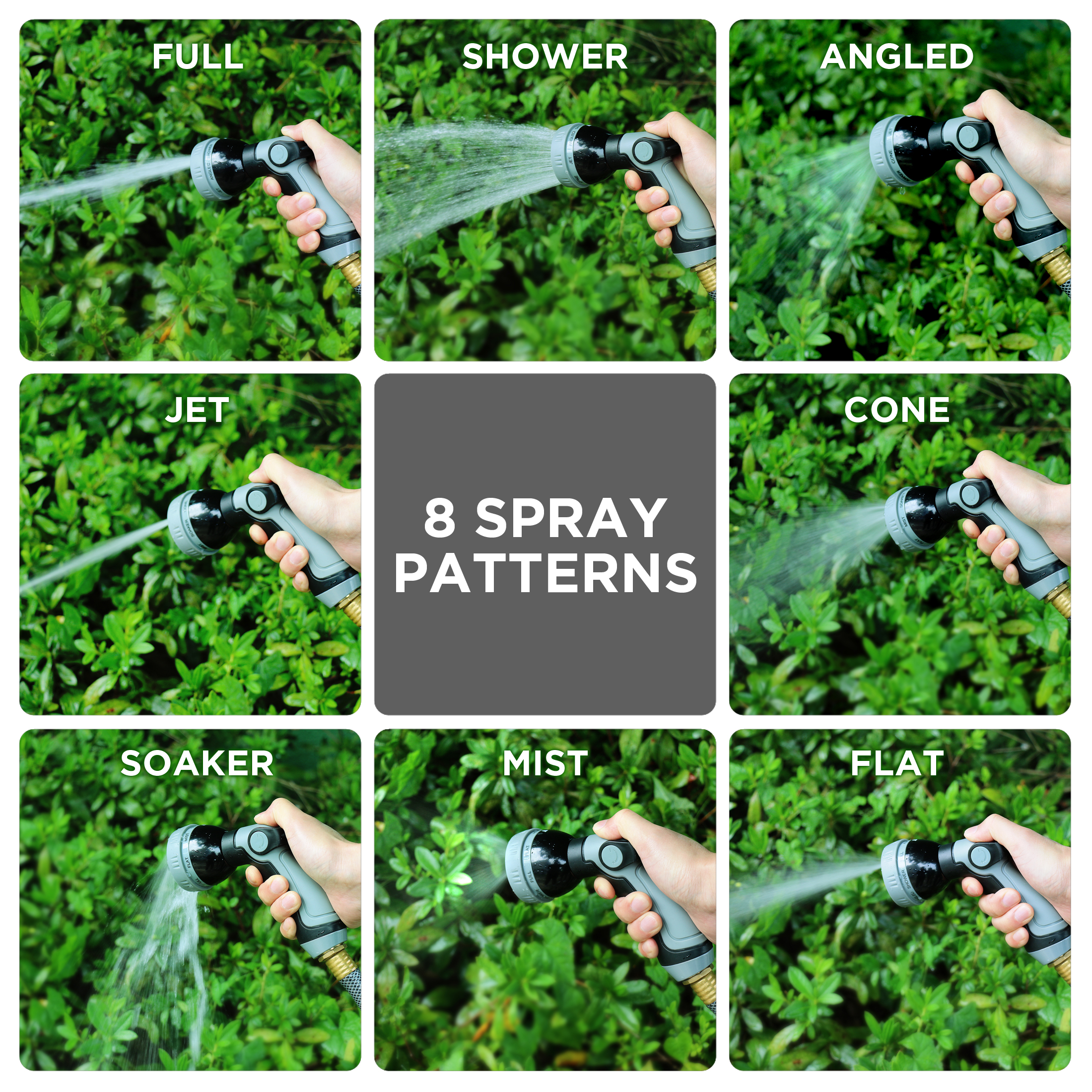 Auto Drive 8-Pattern Water Hose Nozzle photo 6