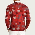 thumbnail image 4 of QHRMKOG Valentines Sweater Men Romantic Heart Graphic Pullover Loose Fit Long Sleeve Round Neck Sweaters Winter Trendy Tops Red XL, 4 of 5