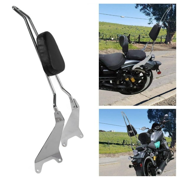 Respaldo De Barra De Motocicleta, Respaldo Trasero De Pasajero De Motocicleta, aleación De Acero, Plateado, Suave, Bien Equipado Para Seguridad En La Conducción De Motocicletas