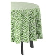 thumbnail image 3 of Vargottam Indoor/OutdoorRoundTablecloth 58 InchRoundTablecloth Waterproof PatioTableCloths- Spring/SummerTableCovers for Backyard CircularTable/BBQs/Picnic -Pear Green, 3 of 8