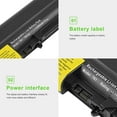 thumbnail image 6 of New Battery 58 WH Replacement for 41U3198 43R2499 42T4533 42T5265 42T4530 Compatible with Lenovo Thinkpad R400 T400 14-inch 42T5263 42T5229 42T4677 42T5225 42T5229 42T5262 42T5264, 6 of 9