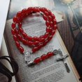 thumbnail image 3 of Vintage Prayer Beads Rosary Necklace Catholic Christian Jesus Crucifix Cross Necklaces Religious Jewelry Men Women Charm Gifts, 3 of 4