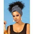 thumbnail image 3 of Hair Wrap for Black Women with Natural Hair Large Stretch Soft Edge Scarves for Braids Dreadlocks Headbands, 3 of 8