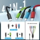 thumbnail image 4 of Cable de carga múltiple USB C 4 en 1 de Firsting, 1,5 m, nailon, 4 of 9
