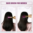 thumbnail image 2 of Unique Bargains Cepillo para el cabello con ventilación, cepillo para desenredar para mujeres, cepillo para el cabello húmedo para viajes, para cabello liso, rizado y ondulado, arcoíris, 2 of 7