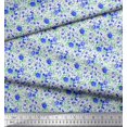 thumbnail image 2 of Soimoi Velvet Fabric Leaves & Rose Flower Fabric Prints by Yard 58 Inch Wide, 2 of 3
