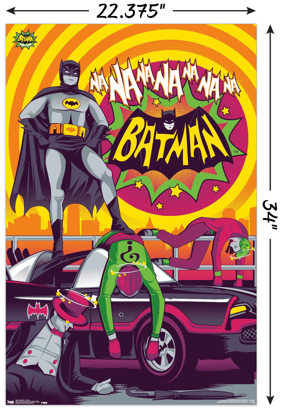 Batman Robin Vintage Classic TV Show Movie Premium METAL Poster Art Print Gift 