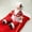 Chef, variant on Santa Dog Costume, Christmas Pet Clothes Santa Claus Riding, Pet Cosplay Costumes Party Dressing up, Dogs Cats Outfit for Small Medium Large Dogs Red S