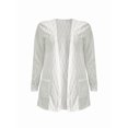 thumbnail image 3 of Women'S Light-Weight Cardigan Open Front Casual Long Sleeve Knit Sweater with Pockets Black XL, 3 of 6