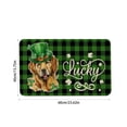 thumbnail image 3 of Clearance!Mode Green Shamrock Welcome St. Patrick's Day Doormat, Welcome St. Patrick's Day Door Mat Spring Home Decor Low-Profile Switch Rug Door Mat Floor Mat for Indoor Outdoor, 3 of 8