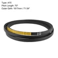 thumbnail image 2 of Unique Bargains A70 V-Belts 70' Mid-Perimeter, A-Section Rubber Drive Belt 2pcs, 2 of 3