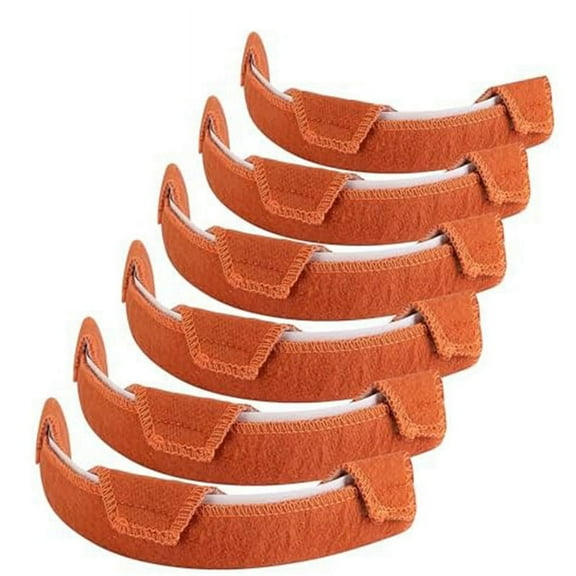Hard Hat Sweatband- Cotton Washable Self Adhesive Sweat Band Liner Reusable Helmet Pads 6PCS