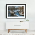 thumbnail image 2 of Codorus Creek, York PA - Pennsylvania Photography Winter Snow Nature Landscape Scenic Woodland Rural Black Framed Wall Art Print 24 x 36 inches, 2 of 4