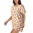 thumbnail image 5 of Pajamas For Women Set, Funny Fried Egg Pj Lounge Sets For Women 2 Piece, Soft Short Sleeve Sleepwear, 5 of 8