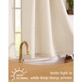 thumbnail image 2 of Cortinas Jinchan Medias para Cocina 60 cm Lino Texturizado Beige x2, 2 of 9