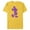 Yellow, variant on Disney Mickey Mouse Pride Classic Pose Purple Icon Fill - Short Sleeve Blended T-Shirt for Adults - Customized-Yellow