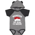 thumbnail image 3 of Inktastic Indonesian Indonesia Flag Boys or Girls Baby Bodysuit, 3 of 5