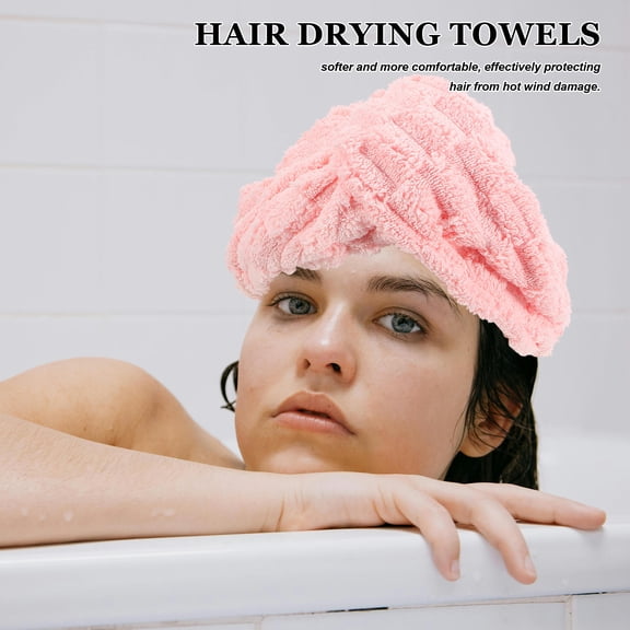 BESTYASH Hair Towel Wrap Super Absorbent Quick Dry Cap for Women and Girls, Soft and Lightweight Hair Drying Turban
