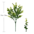 thumbnail image 2 of Arbustos artificiales CATTREE, hojas de eucalipto, 36 cm, 8 unidades, 2 of 8