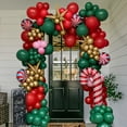 thumbnail image 4 of Beyondtrade 133pcs Red Green White Balloons Garland Arch Kit for Christmas Party Scene Decor Arrangement, 4 of 9