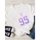 thumbnail image 1 of Women's "V95" Graphic Tee - Casual Crew Neck Short Sleeve T-Shirt, Stretchy & Soft Polyester Blend, Machine Washable, Perfect for Spring & Summer, 1 of 7