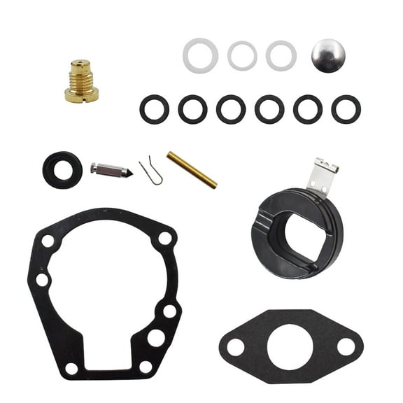 Genrics Carburetor Rebuild Repair Kits with Float for Johnson Evinrude 2/3/4/5 HP 398532 Sierra 18-7043 Carburetor