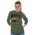thumbnail image 3 of Vintage Cartoon Betty's Motorcycles Women's Long Sleeve T Shirt Brisco Brands S, 3 of 5