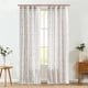 thumbnail image 2 of Cortinas jinchan Boho a Rayas de Lino de 244 cm de Largo, 2 Paneles, 2 of 9