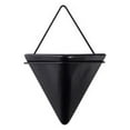 thumbnail image 3 of Wall Planter Hanging Vase with Artificial Succulent Plants Fake String of Pearls Modern Wall Decor for Indoor Outdoor Home Office Garden, Black, 1 Pack, 3 of 6