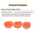 thumbnail image 2 of SOLO 3 púas de guitarra eléctrica antideslizantes para ukelele con funda de silicona (rojo) Ehuebsd  Para estrenar, 2 of 9