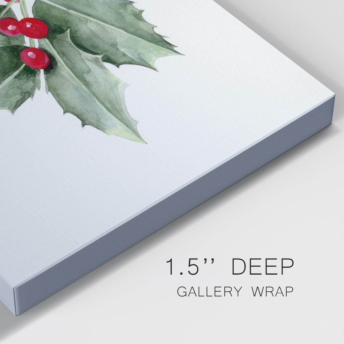 Christmas Holly II- Gallery Wrapped Canvas