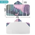 thumbnail image 4 of Yayeee Kids Hooded Towels Toddler Soft Absorbent Beach Bathing Wrap 50" x 23.5", Green Night Deer, 4 of 5