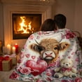 thumbnail image 4 of Valentine's Day Blanket, Extra Soft Flannel Fleece Throw for Bed Sofa, Warm Christmas Home Decor and Cozy Gift, 27.56x39.37 inch, 4 of 6
