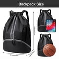 thumbnail image 3 of Mochila con cordón Hoedia Sports para natación, gimnasio, impermeable, 3 of 9
