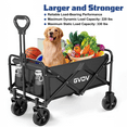 thumbnail image 3 of GVDV Collapsible Wagon Cart, Portable Utility Wagon for Camping, Beach, Picnic, Shopping, Sports, and Grocery Transport, Black, 3 of 8