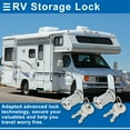 thumbnail image 2 of Unique Bargains Cam Locks RV Storage Lock with Keyed Alike 1-1/8 " Cylinder Fits 7/8 " Max Door Thickness for RV Compartment Camper Trailer Cabinet and Toolbox, 2 of 7