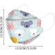 thumbnail image 2 of 50/100 Pack Kids Face Mask 4-ply Fish-shaped Disposable Face Masks Children Printing Facemasks Outdoor zhangyuxiang LED, 2 of 2