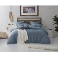 thumbnail image 3 of Natural Crinkle Fabric Ultra Soft Solid Duvet Cover Set - Zipper Closure, 3 of 3