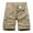 Khaki, variant on Shorts Et Bermudas Homme Men's Summer Thin Breathable Loose Shorts Multi Pocket Solid Color Overalls Pants Shorts Men Green XL