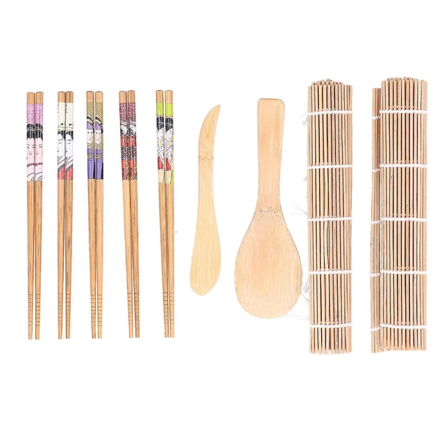 Kit de fabrication de sushis, tapis à rouler en bambou, baguettes, ensemble de fabrication de sushis, cadeau pour débutants