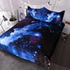 Blessliving Bedding Duvet Covers Microfiber Blue Purple Galaxy boho Comforter Cover Set with 2 Pillow Twin: 68"x86"