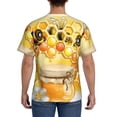 thumbnail image 2 of Naloa Honey Bee Men's T-Shirt Sport T-shirt Men's Basic Tee Casual Men's Shirt, Round Neck, Short Sleeves -, 2 of 5