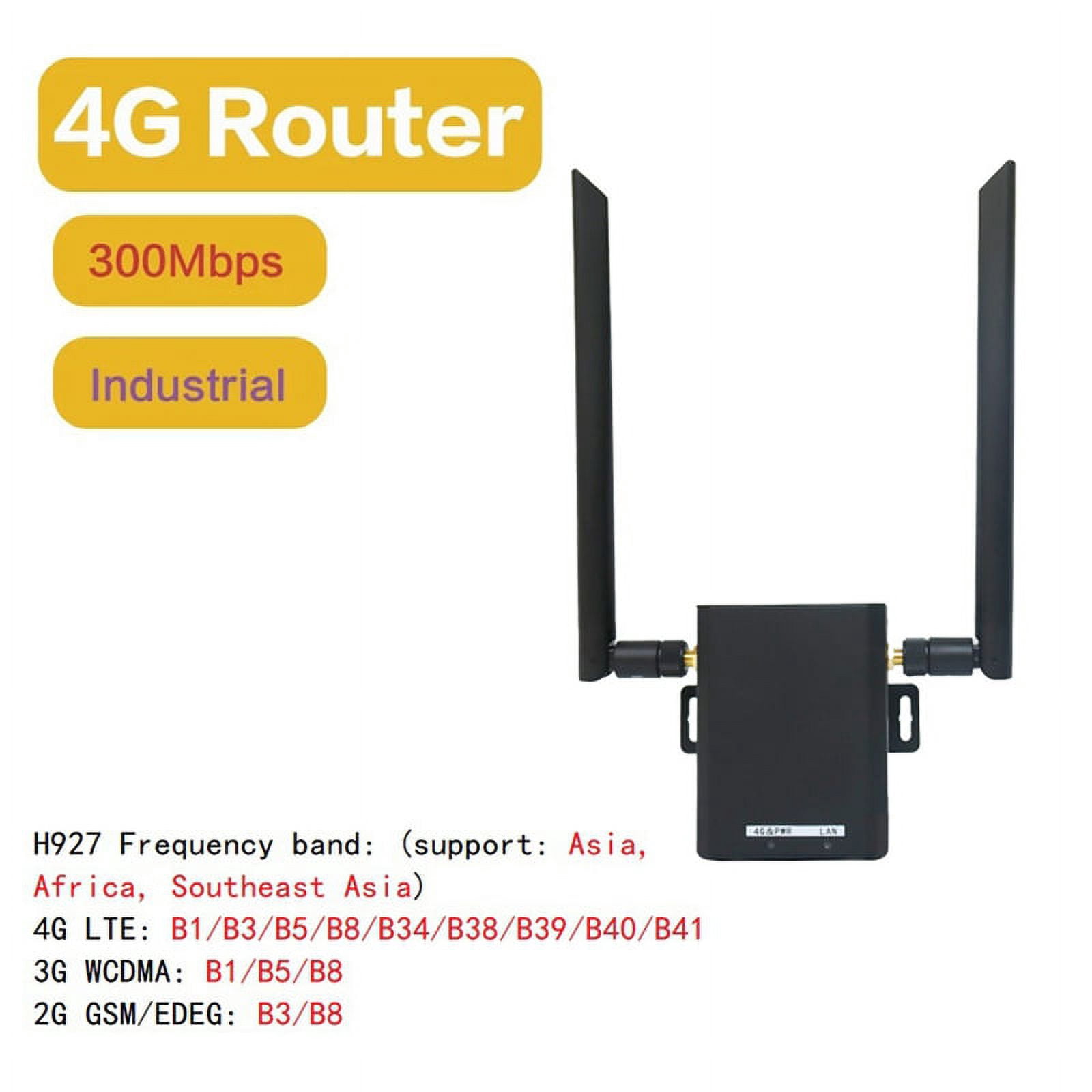 Router 4G Industrial H927 – 150Mbps CAT4 Con Tarjeta SIM, 16 Usuarios WiFi, Soporte Antena Externa