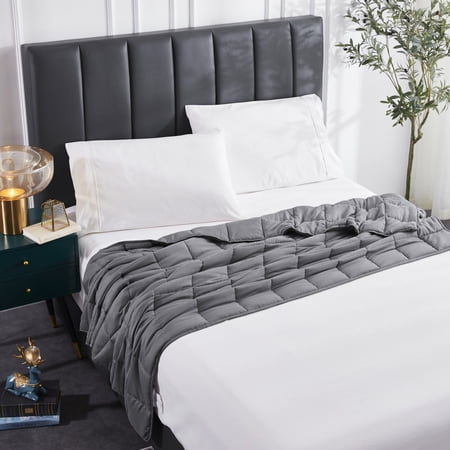 Charcoal 12 lbs Microfiber Weighted Blanket 48"x72"