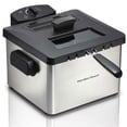 thumbnail image 3 of Hamilton Beach 35042 Professional Home 21 Cup 1 Basket Electric Deep Fat Fryer, 3 of 5