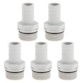 thumbnail image 1 of Unique Bargains Plastic Hose Barb Fitting 5/8" 3/4"G Male Thread Straight Pipe Connector Gray White 5 Pcs, 1 of 2