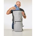 thumbnail image 3 of Marin Collection Roll-Top Water Resistant 22L Backpack in Grey, 3 of 4