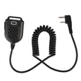 thumbnail image 1 of K Head Mini Walkie talkie Micrófono de mano transceptor portátil con lámpara (negro), 1 of 8