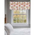 thumbnail image 3 of Thanksgiving Pumpkin Valances for Windows Fall Countryside Watercolor Leaf Floral Rod Pocket Curtains Valance Short Window Treatment Drapes for Living Room, Bedroom Bathroom 60"&nbsp;W x 14" L, 3 of 5
