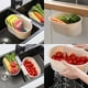 thumbnail image 5 of Cesta de drenaje para fregadero, recogedor de alimentos de cocina multifunción para filtrar residuos y lavar verduras, frutas, escurridor, esponja,, 5 of 5